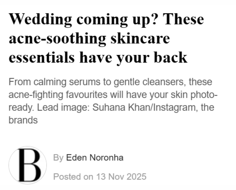 Recommends Novology's specialized acne control lines to soothe skin flareups and guarantee high-definition photo readiness.