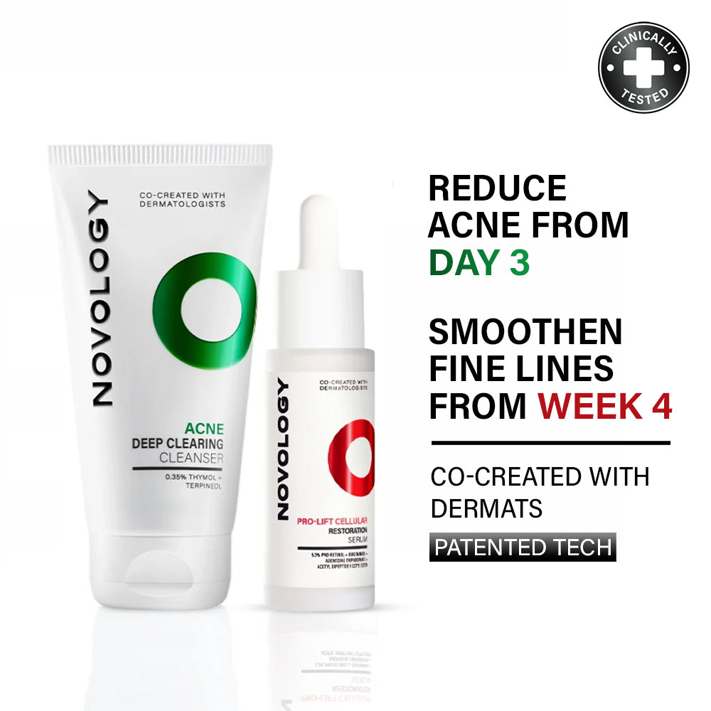 Acne Cleanser & Anti Ageing Serum Duo