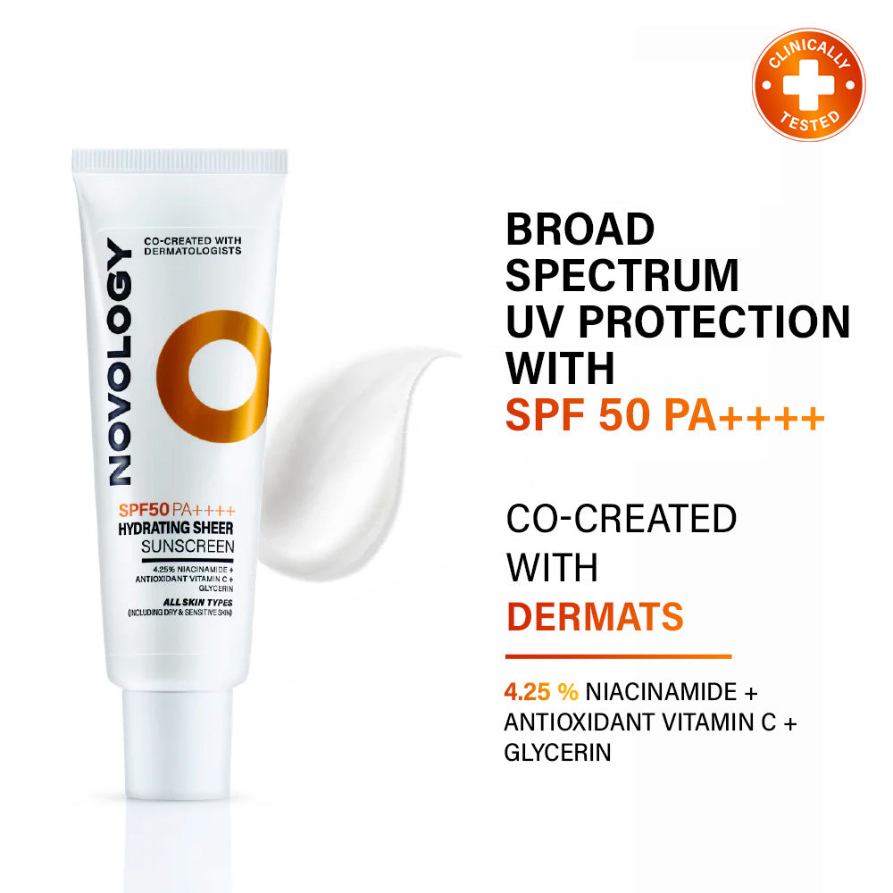 SPF 50 PA++++ Hydrating Sheer Sunscreen, 50g