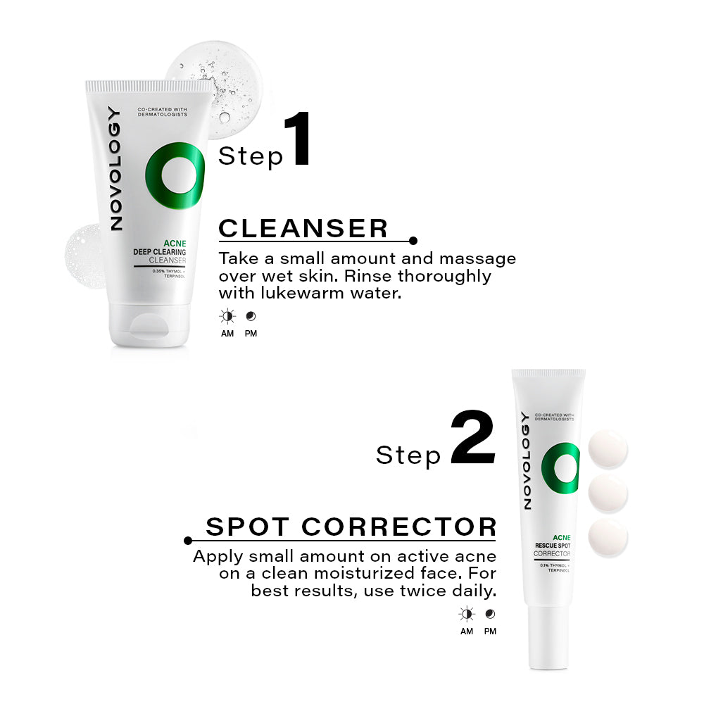 Acne Cleanser & Corrector Combo 150g + 30g