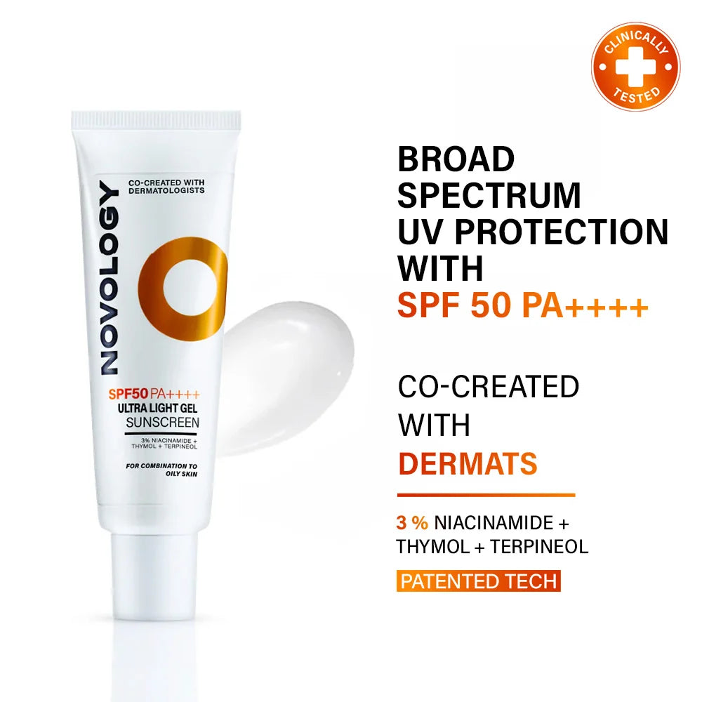 SPF50 PA++++ Ultra Light Gel Sunscreen, 50g
