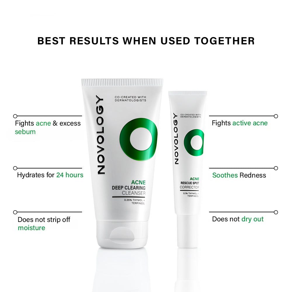 Acne Cleanser & Spot Corrector Duo | 150g + 30g