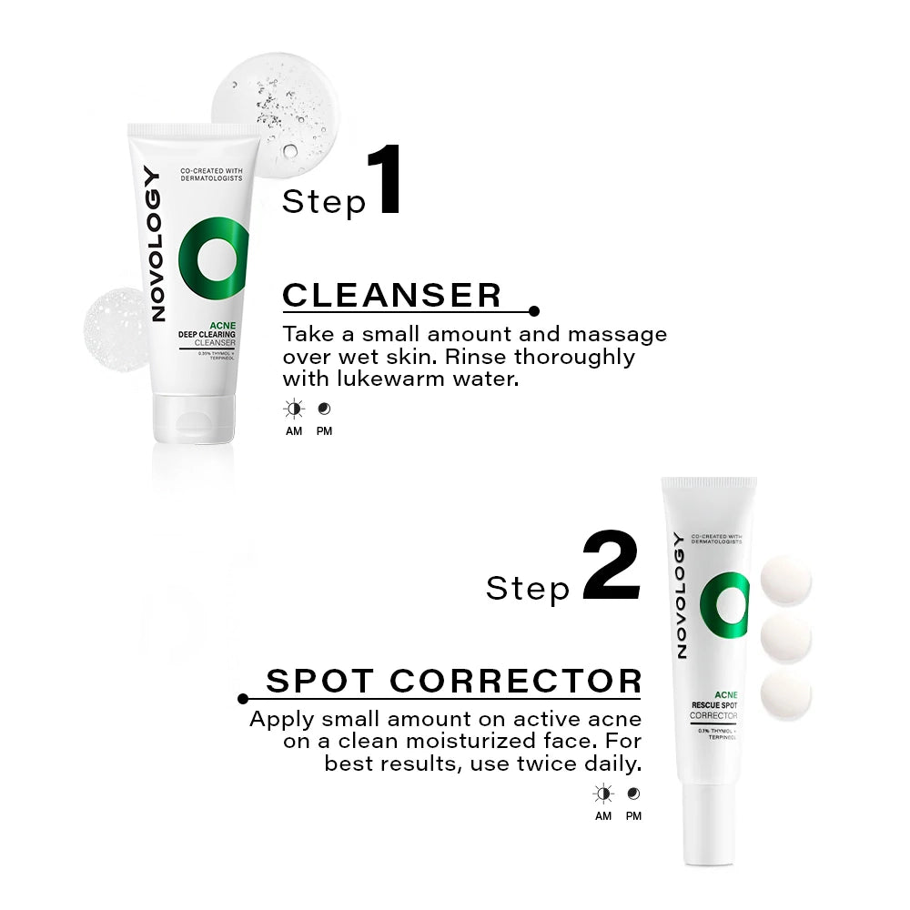 Acne Cleanser & Corrector Combo 100g + 30g