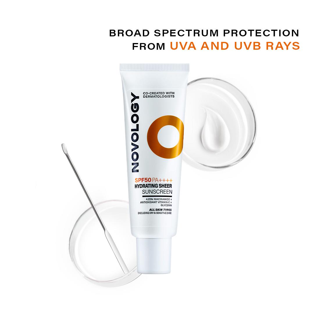 SPF 50 PA++++ Hydrating Sheer Sunscreen, 50g
