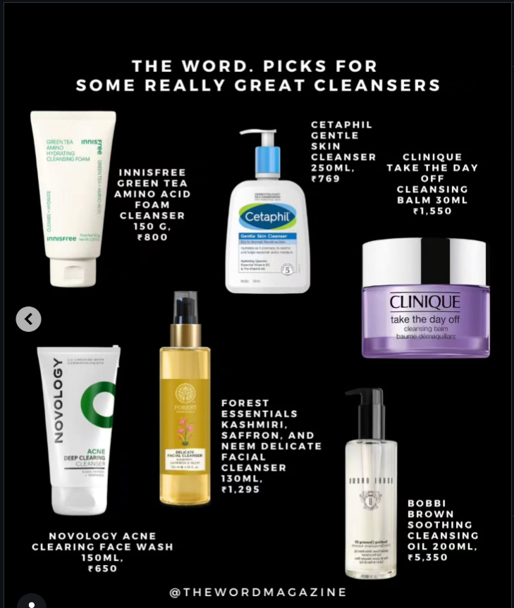 Features educational text highlighting Novology's deep clearing acne cleansers backed by patented TT-2 technology.